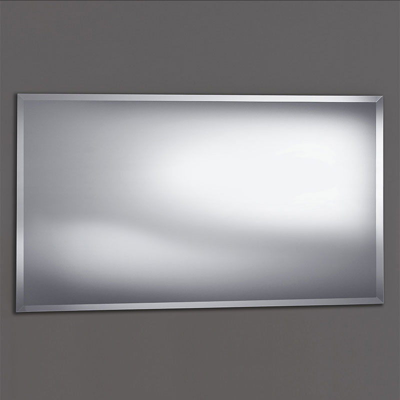 Miroir salle de bain 140x80 cm, biseauté, Reflect