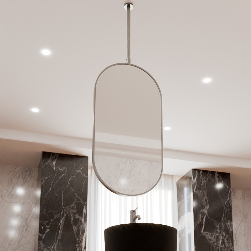 Miroir suspendu Inox brossé 50X100, Châtelet