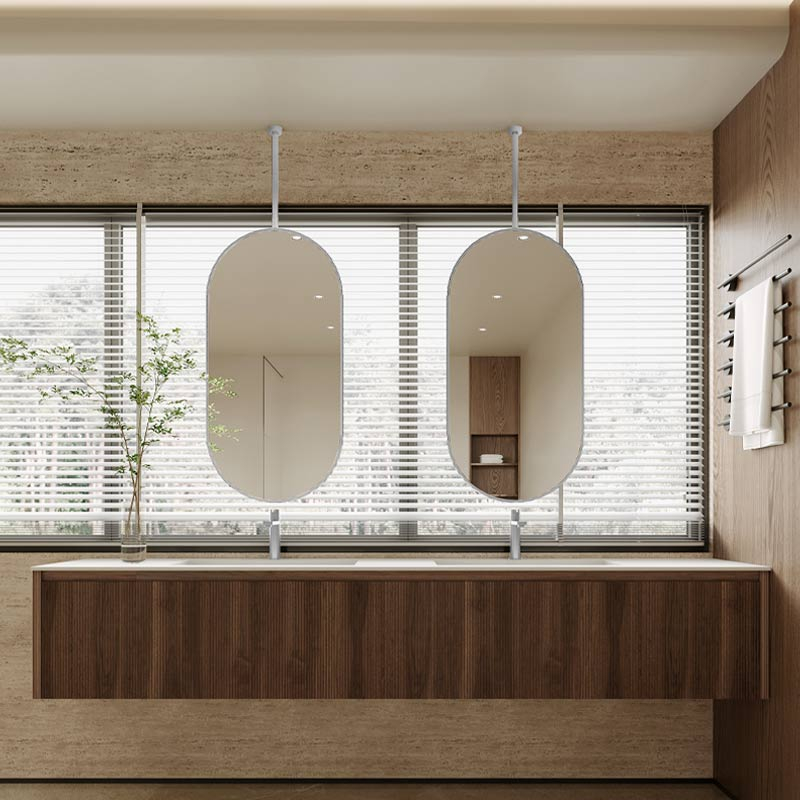 Miroir suspendu Inox brossé 50X100, Châtelet