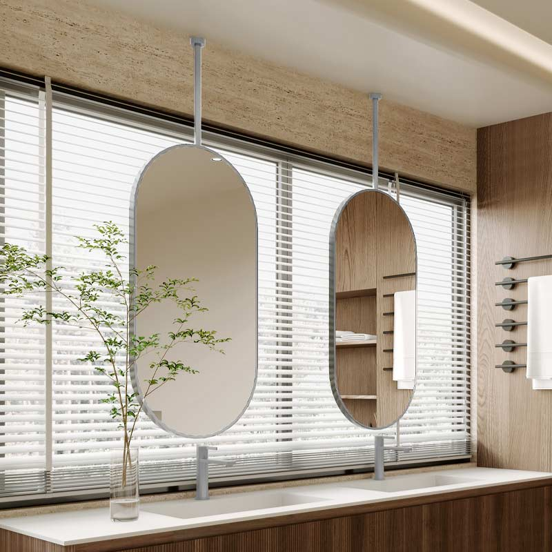 Miroir suspendu Inox brossé 50X100, Châtelet