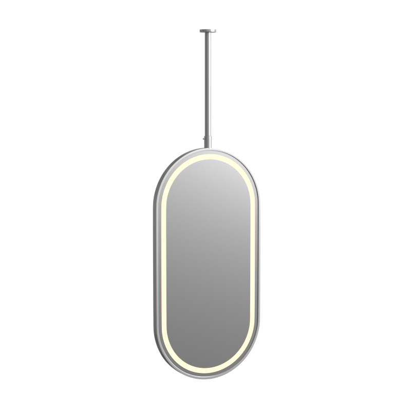 Miroir suspendu Led, Inox brossé 50X100, Châtelet