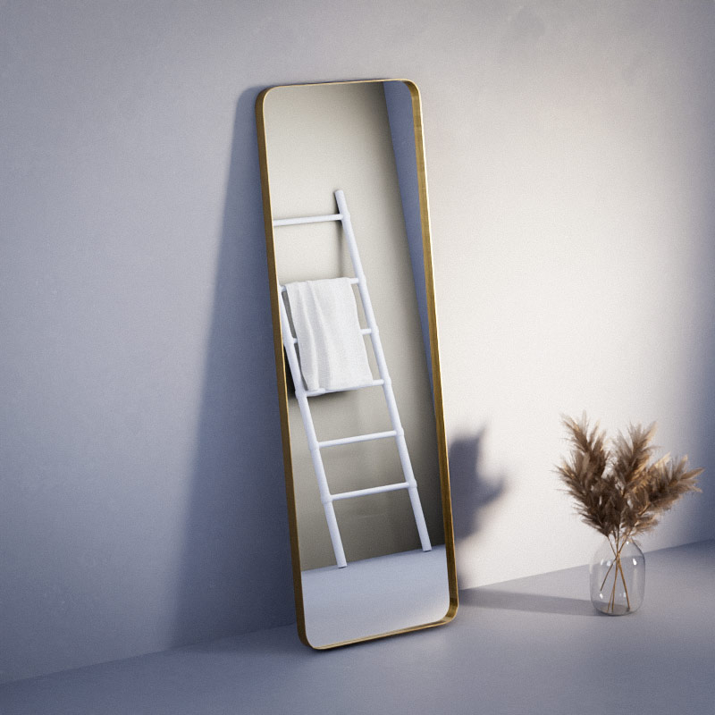 Miroir à poser l.150 x H.50 cm en métal, Frame, 2 couleurs