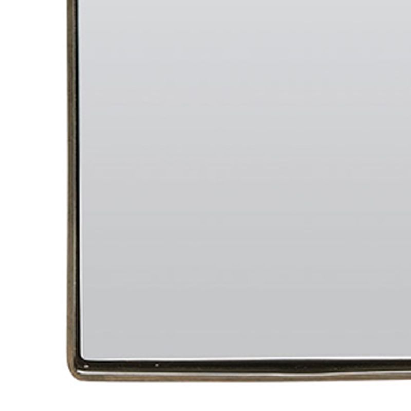 Miroir 55x25 ou 80x35 cm, avec cadre métal argent vieilli, Réflection