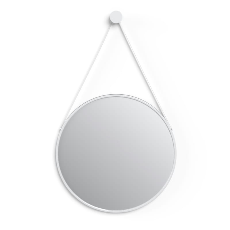 Miroir barbier Ø60 cm blanc , Liana