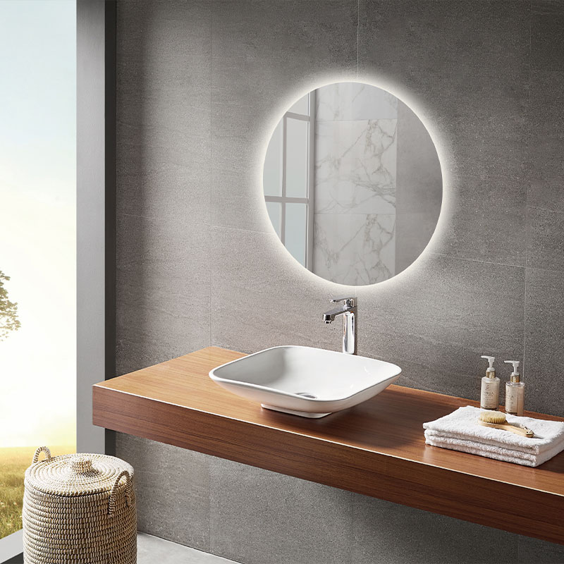 Miroir Ø60 ou Ø80 cm, LED salle de bain rond, Circle 3