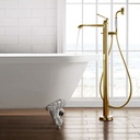 Robinet mitigeur de bain au sol, doré, Liberty