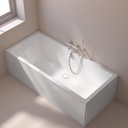 Baignoire rectangulaire, 180x80 cm, acrylique, Cavallo