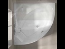 Baignoire d'angle Cavallo, 140 x 140 cm, acrylique