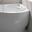 Baignoire d'angle asymétrique droite, 160 x 105 cm, Selena