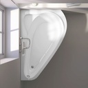 Baignoire d'angle asymétrique droite, 160 x 105 cm, Selena