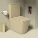 WC à poser, 64x38x83 cm, Cappuccino mat, Flavio