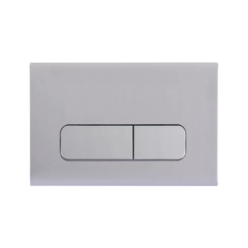 Plaque de déclenchement rectangulaire compatible avec bâti-support Geberit, Chromé
