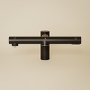 Robinet Electronique + Distributeur de savon + Sèche-mains sur plage, Noir mat, Orly Air