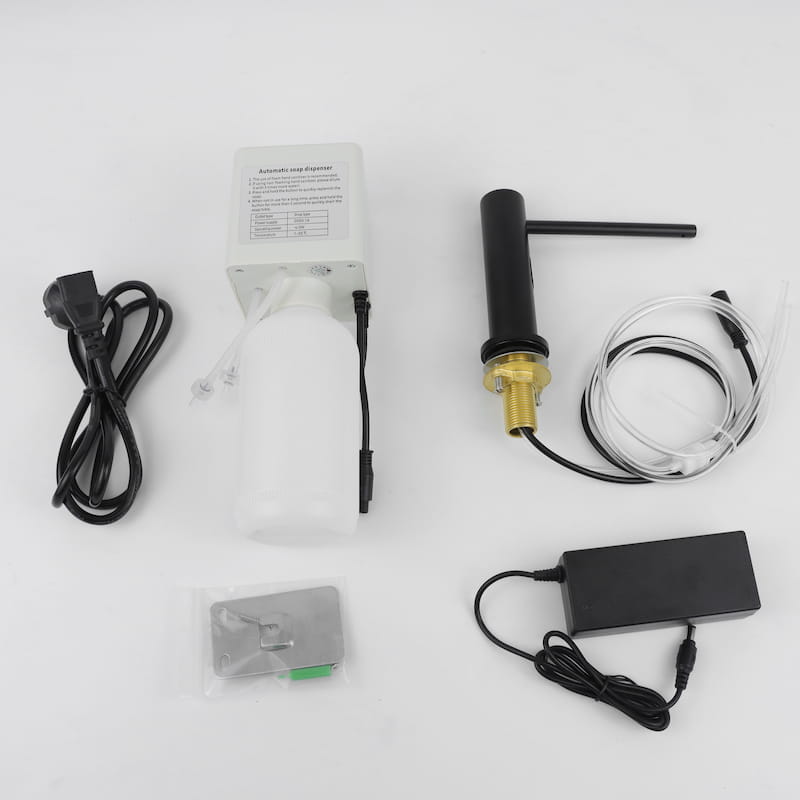 Distributeur de savon électronique sur plage Noir mat Châtelet