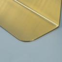 Etagère murale inox, 36, 60 ou 90 cm, Doré brossé, Châtelet