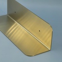 Etagère murale inox, 36, 60 ou 90 cm, Doré brossé, Châtelet
