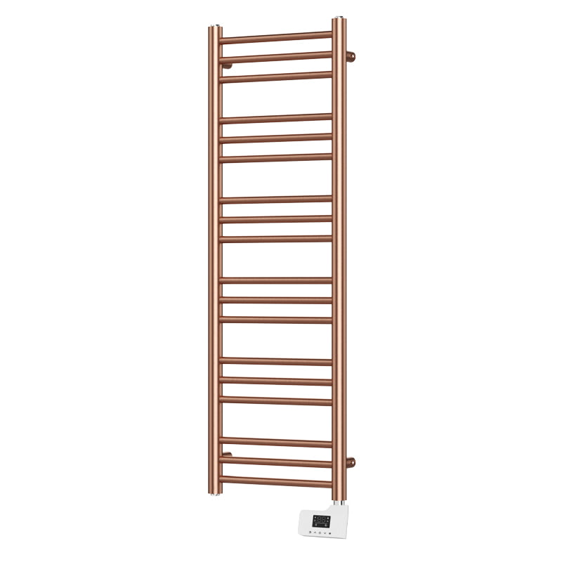 Sèche-serviette électrique, 500W, 40x120x9.2 cm, Doré rose mat, Châtelet