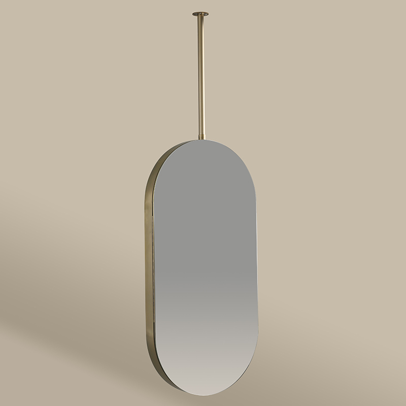 Miroir suspendu 50X100  Dore Mat  Chatelet 2