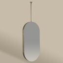 Miroir suspendu 50X100  Dore Mat  Chatelet 2