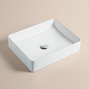ENORA VASQUE A POSER RONDE 47CMX36CM BLANC BRILLA