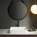 ENORA VASQUE A POSER RONDE 47CMX36CM BLANC BRILLA