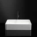 ENORA VASQUE A POSER RONDE 47CMX36CM BLANC BRILLA