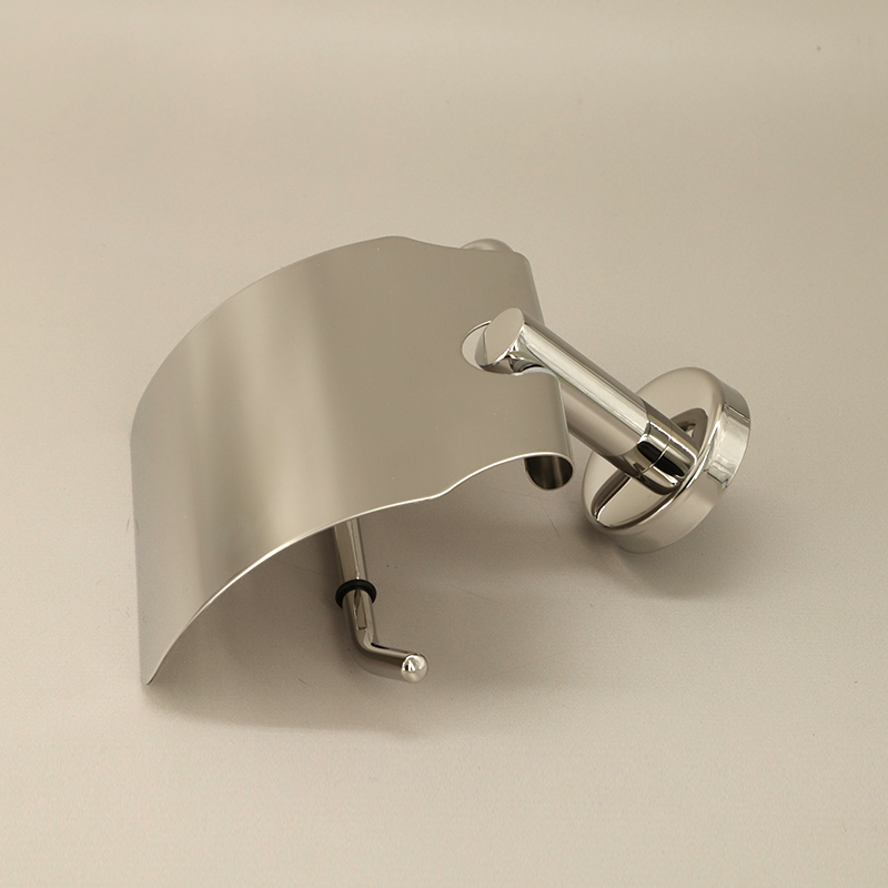 Porte-rouleau avec couvercle, chrome, Châtelet