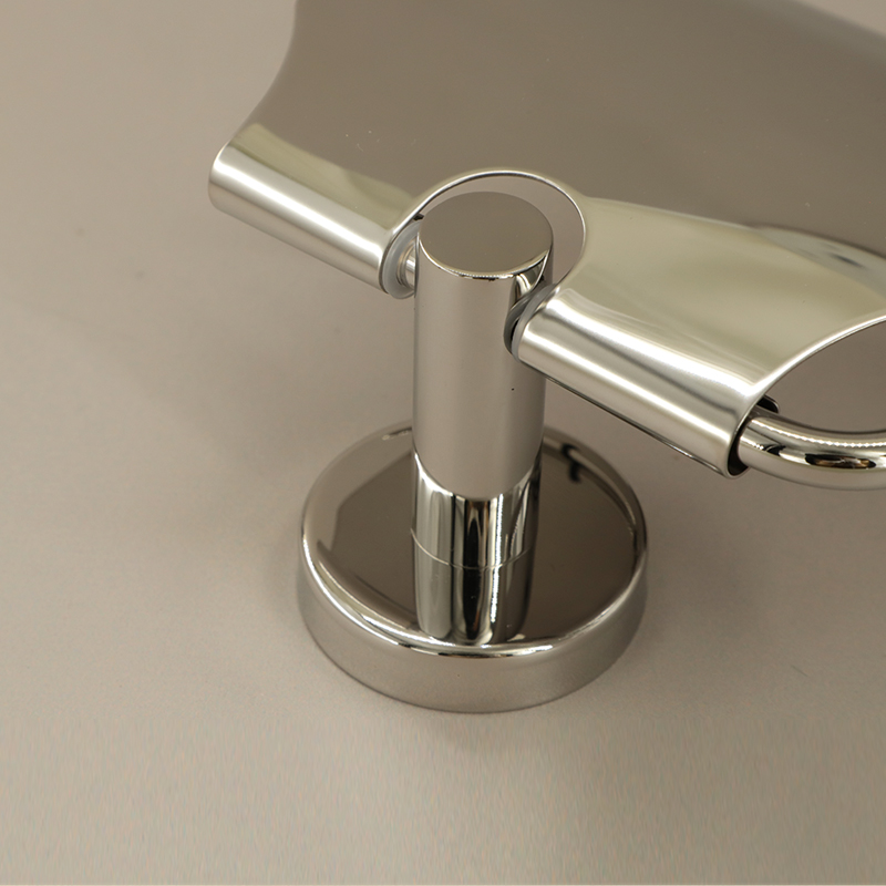 Porte-rouleau avec couvercle, chrome, Châtelet