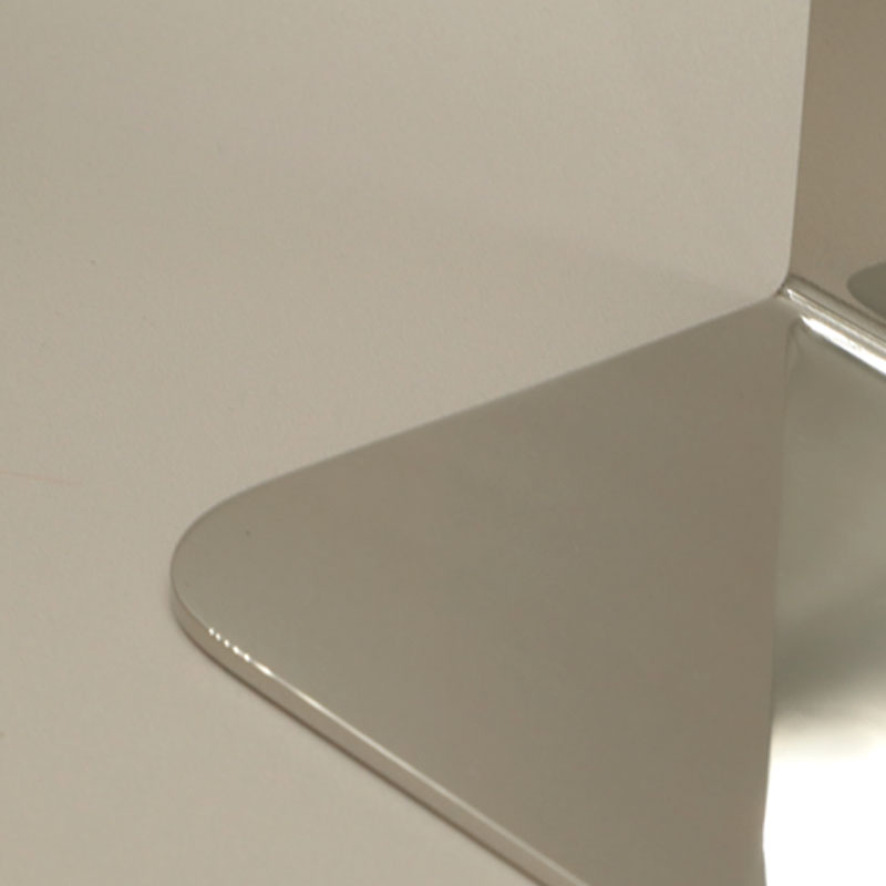 Etagère murale inox, 36, 60 ou 90 cm, chrome, Châtelet
