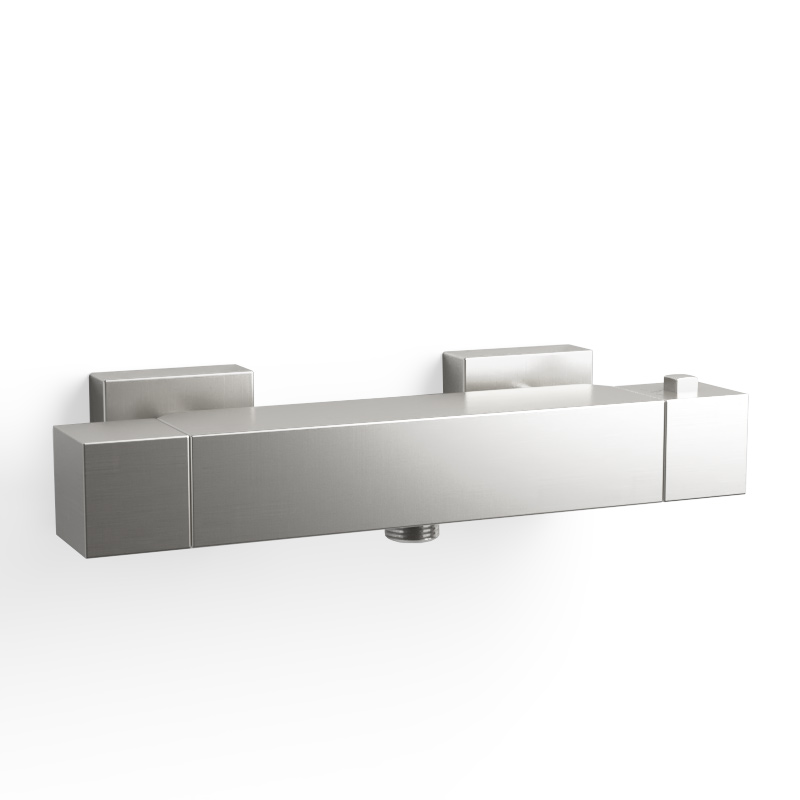 Robinet mitigeur thermostatique de douche, inox brossé, Tuileries II