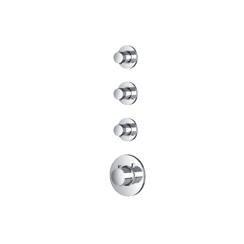 Robinet thermostatique Aqua 3 sorties Rond / Verticale