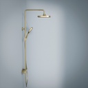Colonne de douche avec mitigeur mécanique, Doré brossé, Deauville