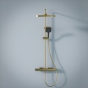 Colonne de douche avec mitigeur mécanique, Doré brossé, Deauville