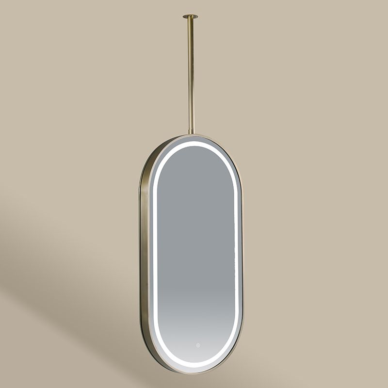 Chatelet 2 Miroir Fix.Plafond 50X100 Led Dore Mat 
