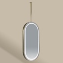 Chatelet 2 Miroir Fix.Plafond 50X100 Led Dore Mat 