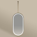 Chatelet 2 Miroir Fix.Plafond 50X100 Led Dore Mat 