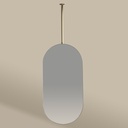 Chatelet 2 Miroir Fix.Plafond 50X100 Led Dore Mat 
