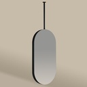 Chatelet 2 Miroir Fix.Plafond 50X100 Led Noir Mat 