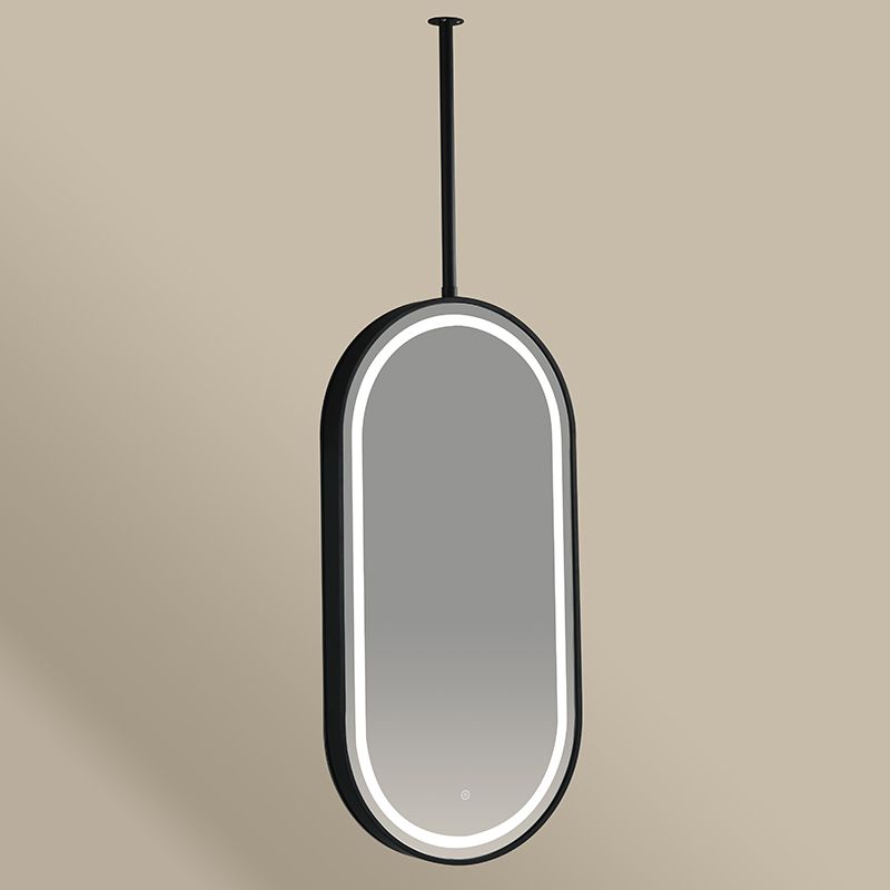 Chatelet 2 Miroir Fix.Plafond 50X100 Led Noir Mat 