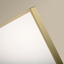 Chatelet Miroir Carre 80X80 Led+Anti-Buee Dore Mat