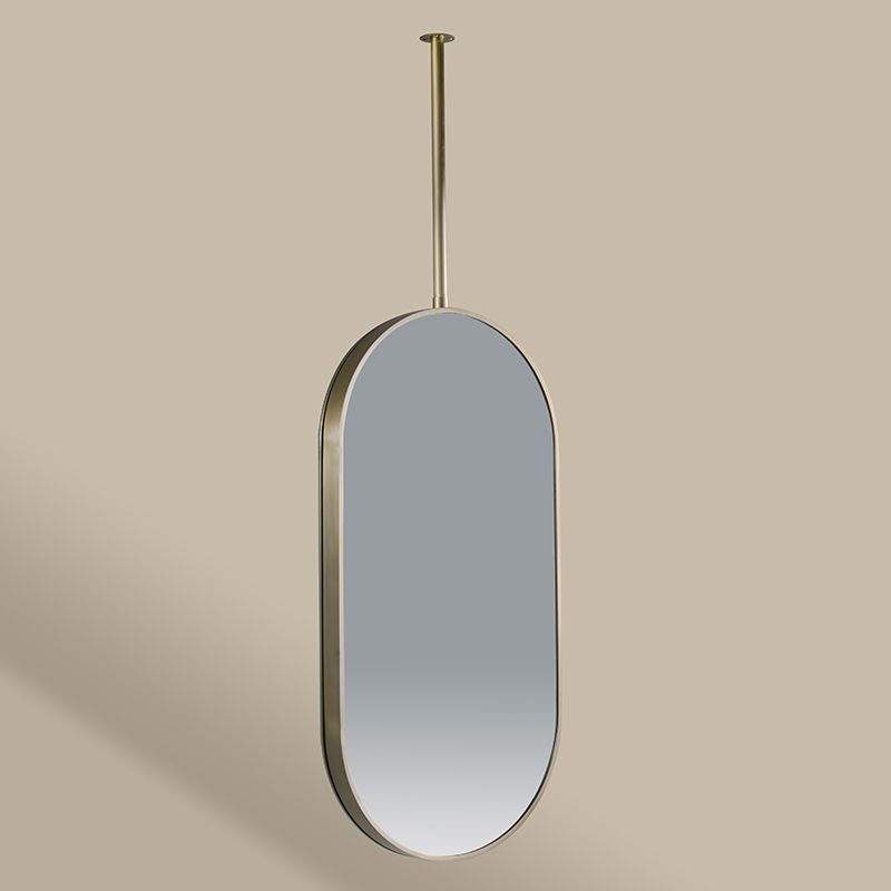 Miroir suspendu 50X100  Dore Mat  Chatelet 2