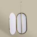 Miroir suspendu 50X100  Dore Mat  Chatelet 2