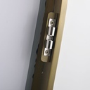 Miroir suspendu 50X100  Dore Mat  Chatelet 2