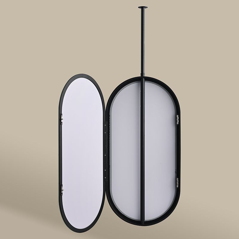 Chatelet 2 Miroir Fix.Plafond 50X100  Noir Mat 