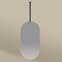 Chatelet 2 Miroir Fix.Plafond 50X100  Noir Mat 