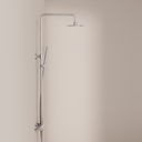 Colonne de douche avec mitigeur thermostatique, Ø20cm, Châtelet III, chrome
