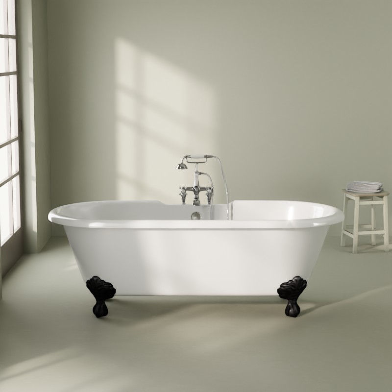 Baignoire îlot en fonte, 170x77 cm, Liverpool