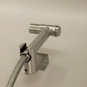Set douchette hygiénique inox brossé pour WC à poser, Steel