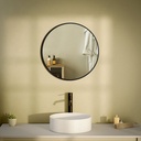 Chatelet Miroir Rond Diam50 Noir Mat