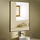 Chatelet Miroir Rectangulaire 60X80 Noir Mat